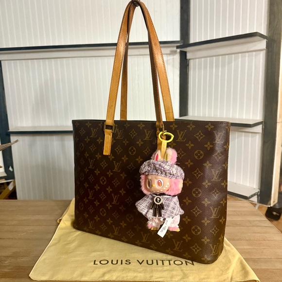 Louis Vuitton LV Vintage Brown Monogram Cabas Mezzo Tote Bag - Picture 3 of 15